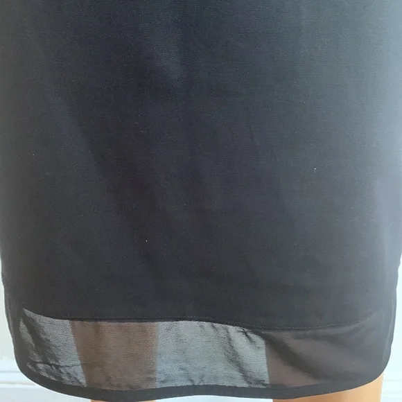 EXPRESS LIKE NEW Knit & Sheer Fabric Dress - Picture 5 of 11